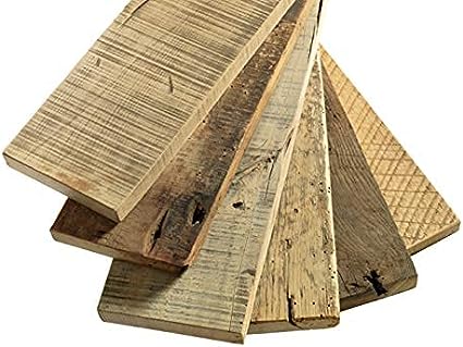 Rustic Farmhouse 3 Tier Justified Floating Wood Shelf (Set of 3), Hardware and Fasteners Included (White Oak, 16")