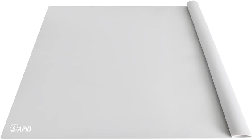 Thick Washable Heat Resistant Extra Large Silicone Mat 36" x 24" Black, Sapid
