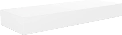 Stockholm Maine Floating Wall Shelf - White, 12"