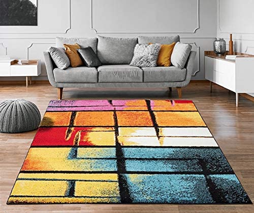 Lagos Collection Multi Art Deco Area Rug
