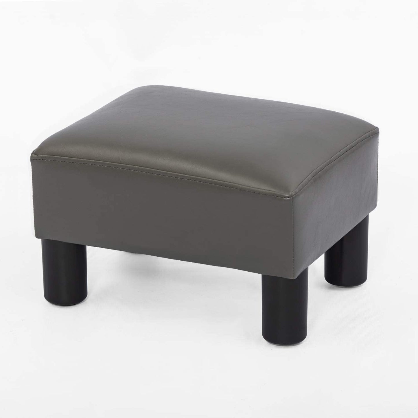 Ottoman Footrest Stool Small PU Leather Square Footstool