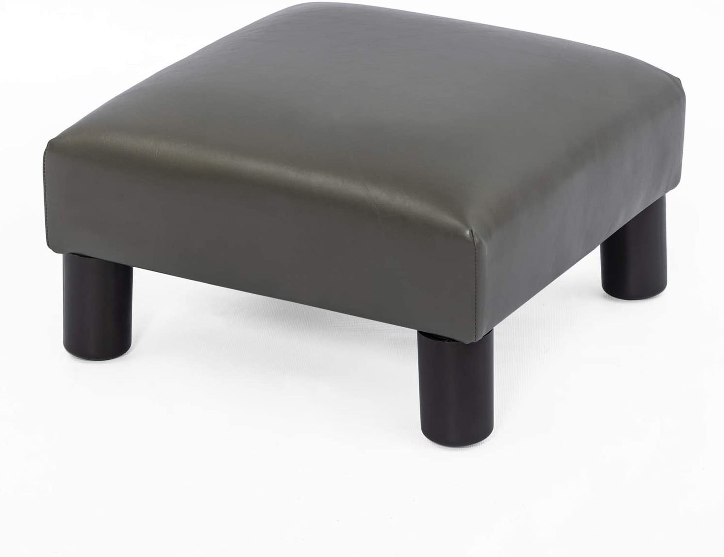 Ottoman Footrest Stool Small PU Leather Square Footstool