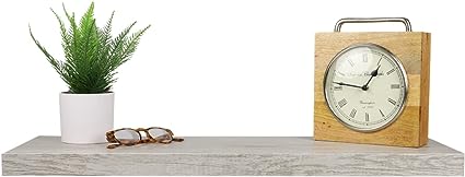 Floating Wall Shelf Black 24" (2 Pack)