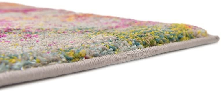Coastal Modern Bright Colors Multi/Gray Starfish Soft Area Rug