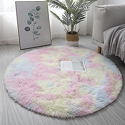 Rainbow Luxury Velvet Shag Soft Area Rug