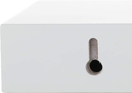 Stockholm Maine Floating Wall Shelf - White, 12"