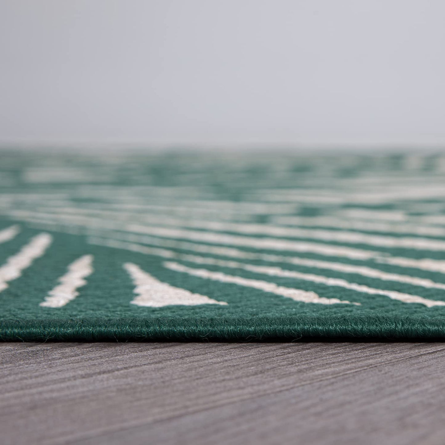 Contemporary Palm Leaf Flat Weave Rugs for Indoor/Outdoor