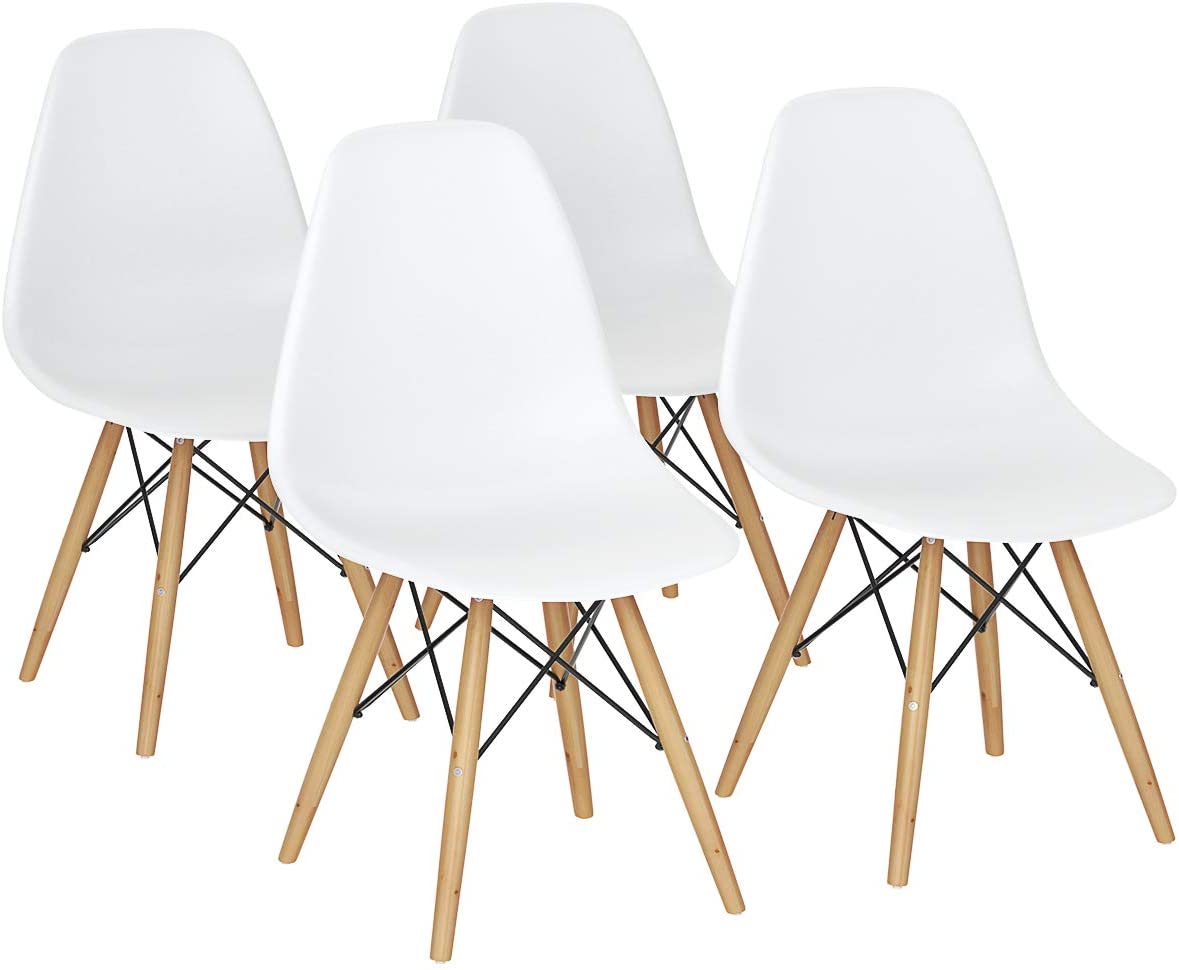 Pre Assembled Mid Century Style DSW Wood Dining Chairs