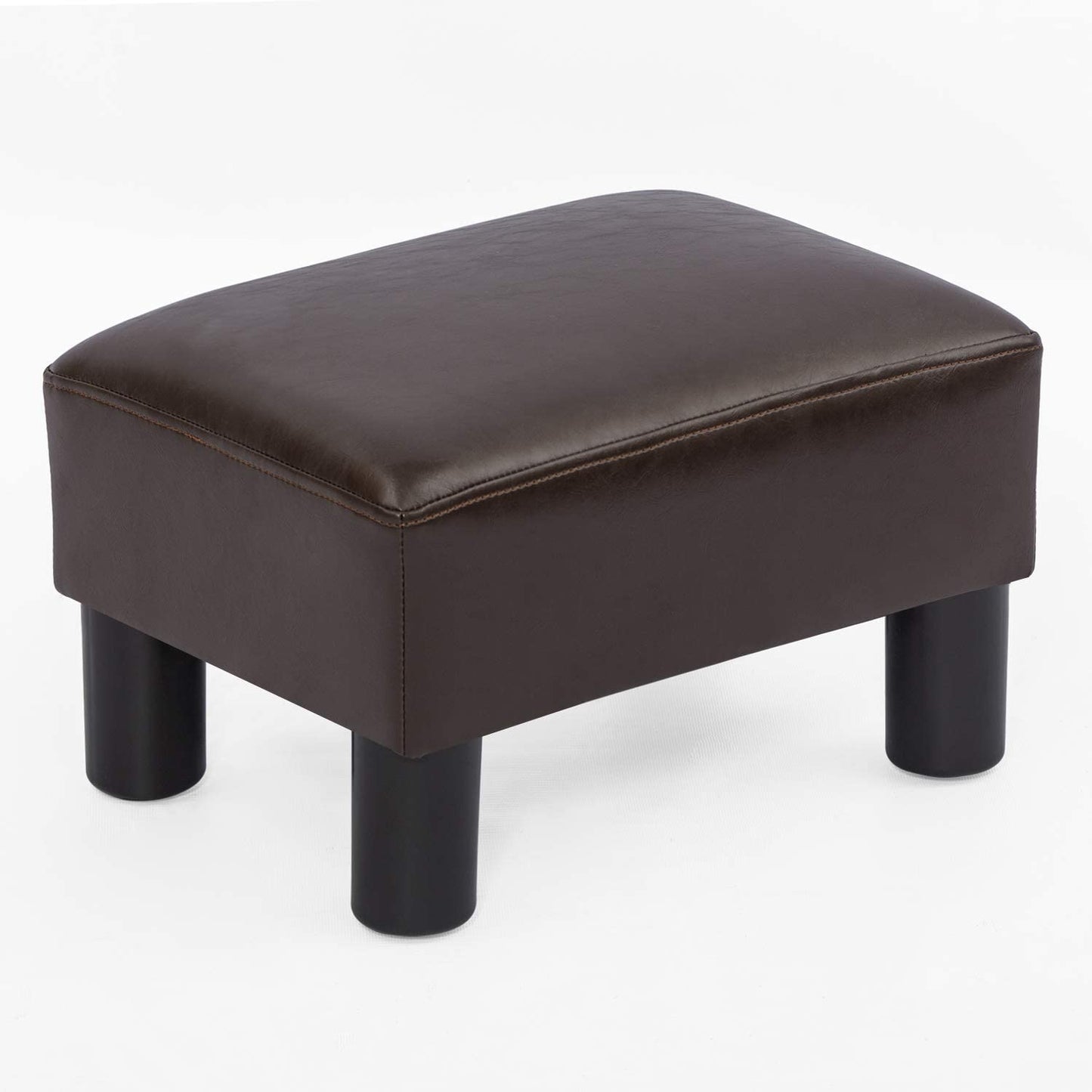 Ottoman Footrest Stool Small PU Leather Square Footstool