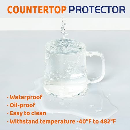 Silicone Resistant Countertop Protector Washable Nonstick Silicone Craft Mat, 36"x 23.6"