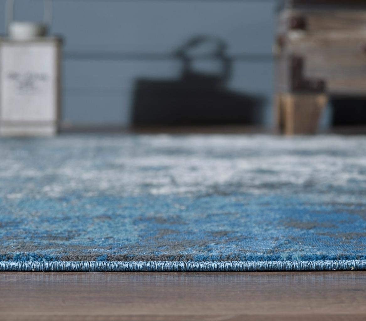 Howell Collection Abstract Blue 5x7 Soft Area Rug