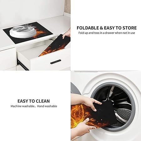 Cool Black Dish Absorbent Dish Drying Mat Suitable for Kitchen Counter Sink Dining Table 16 X 18 Inch