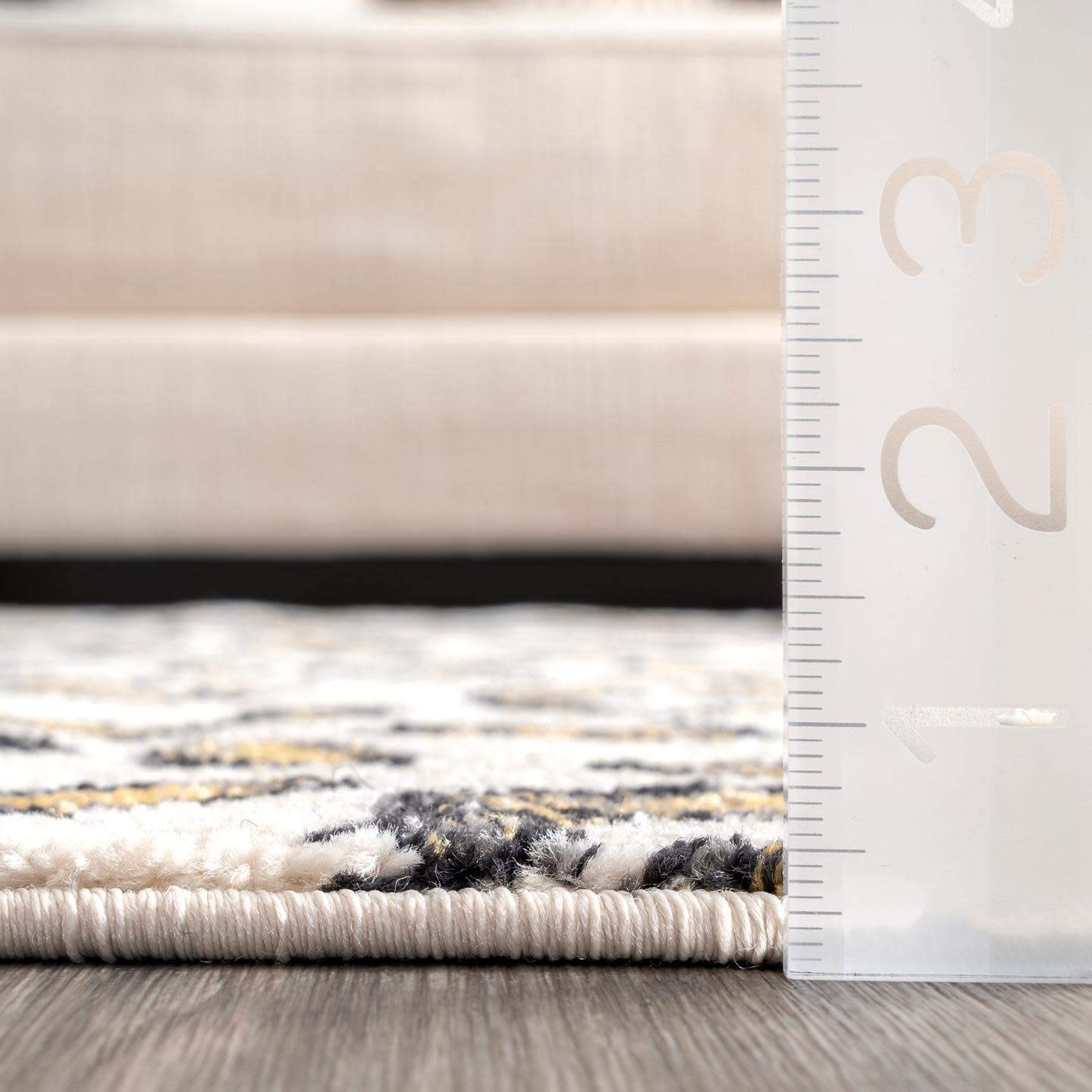 Print Leopard Beige Soft Area Rug