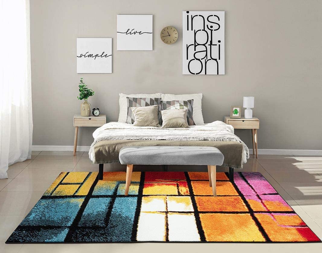 Lagos Collection Multi Art Deco Area Rug