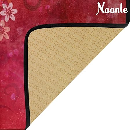 4th of July Anti Fatigue American Flag Non Slip Absorbent Floor Carpet Yoga Mat (3' in Diameter)