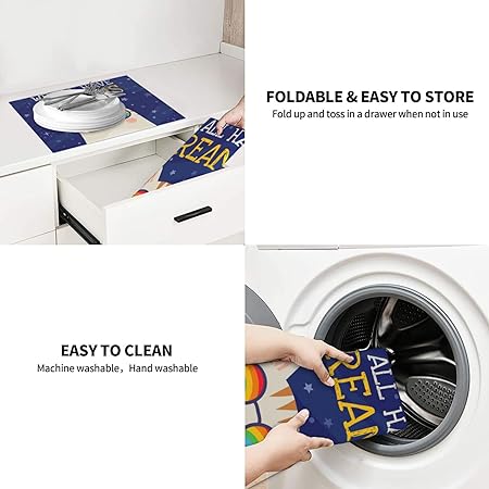 Cool Black Dish Absorbent Dish Drying Mat Suitable for Kitchen Counter Sink Dining Table 16 X 18 Inch