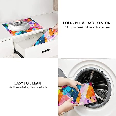 Cool Black Dish Absorbent Dish Drying Mat Suitable for Kitchen Counter Sink Dining Table 16 X 18 Inch
