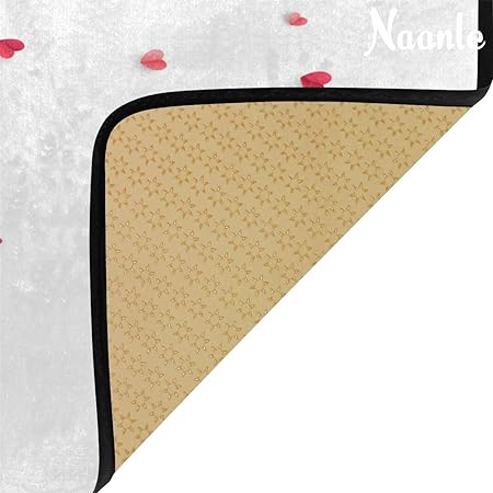 4th of July Anti Fatigue American Flag Non Slip Absorbent Floor Carpet Yoga Mat (3' in Diameter)