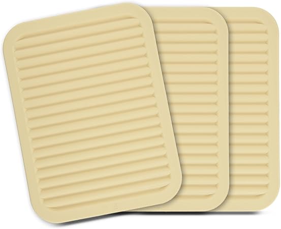 Versatile Silicone Trivet Hot Pad for Kitchen, Pack 3
