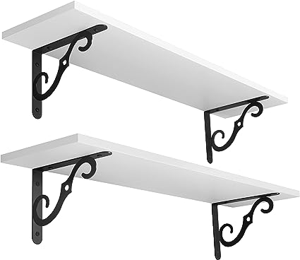 1.5 Inch Large Floating Shelves for Home Decor Set of 2