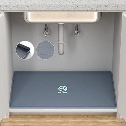 34" x 22" Waterproof Under Sink Mat