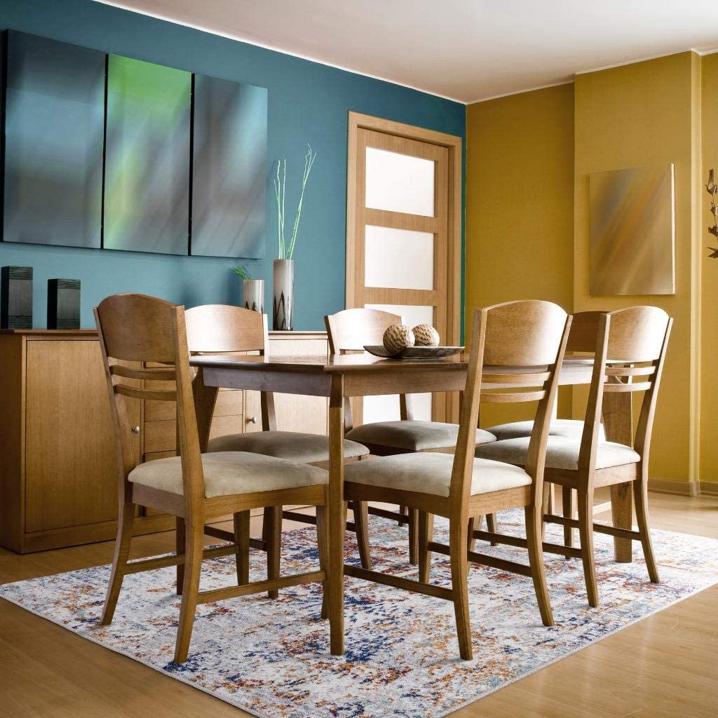 Beverly Collection Modern Soft Area Rug Multicolor