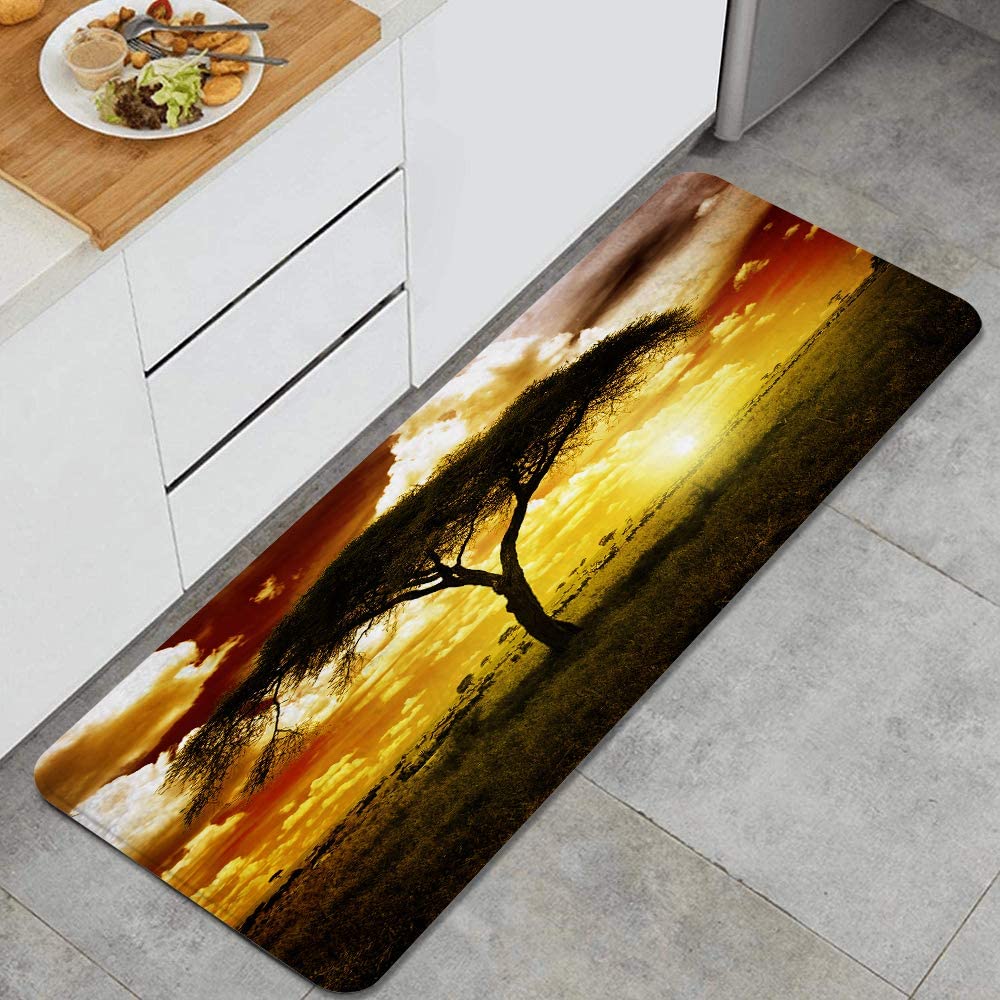 Home Decor Memory Foam Anti-Fatigue Non Slip Area Rug - 47.2" x 17.7"