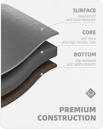 17βx71β Foam Comfort Kitchen Padded Mats for Standing, Waterproof Kitchen Sink Runner Rug