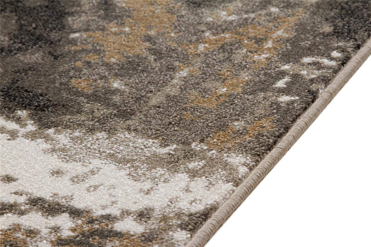Arman Abstract Ivory Area Rug