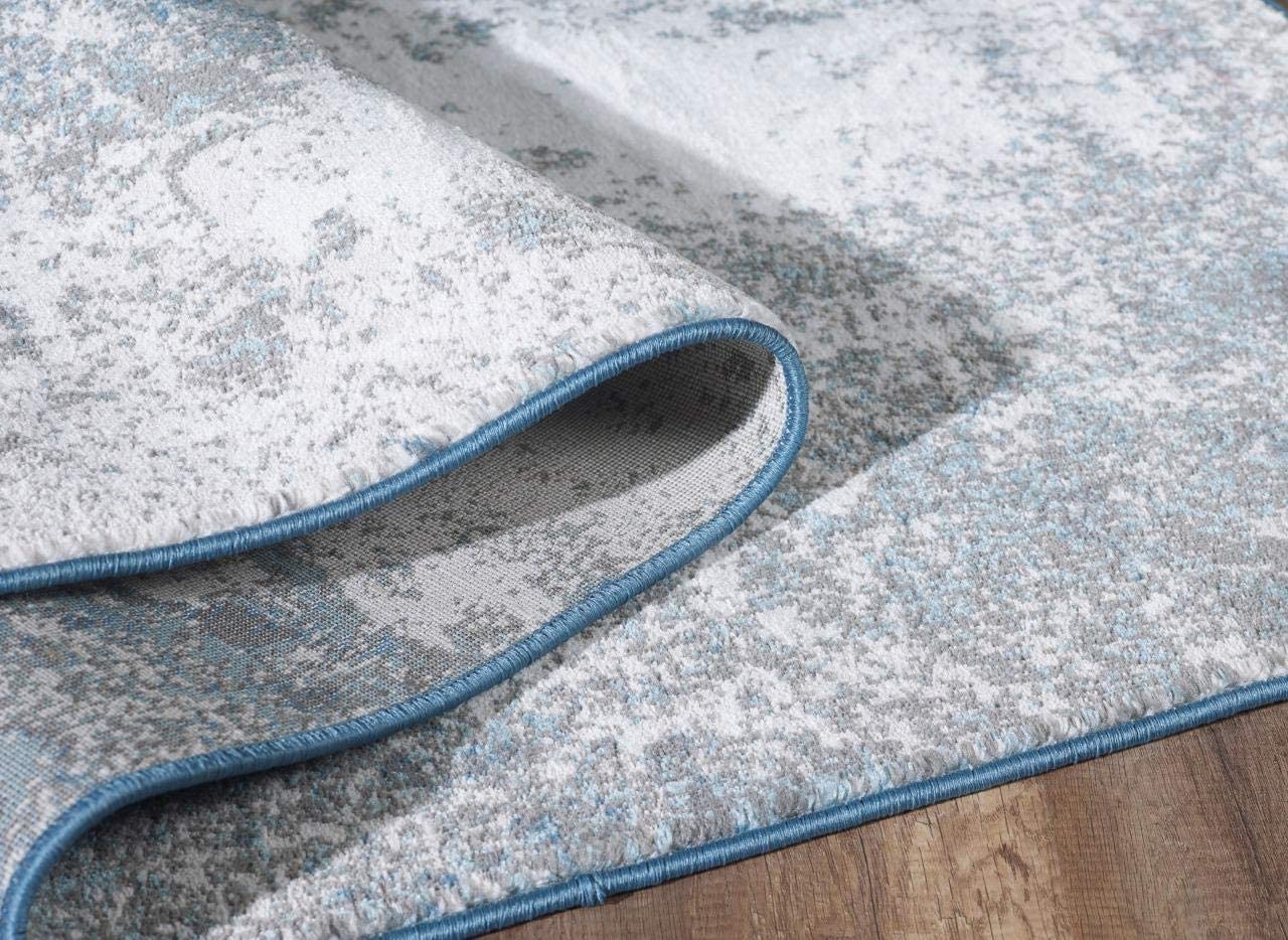 Howell Collection Abstract Blue 5x7 Soft Area Rug