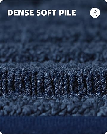 Upgraded White Bathroom Rugs - Refresh Your Bathroom with Color G Absorbent Microfiber Bath Mat - Non Slip, Soft, Washable, Quick Dry, 16βx24β Small Bath Rug Bathroom Carpet for Shower