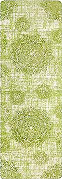 Vintage Medallion Non-Slip Distressed Small Accent Throw Area Rug - 2’ X 3