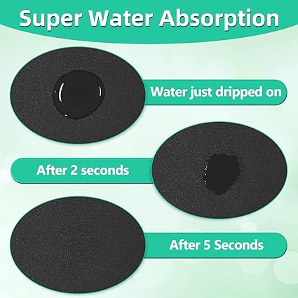 Diatomite, Cuttable Mat for Kitchen Sink 14.5''x5.5'' (Black, 1 Pack)