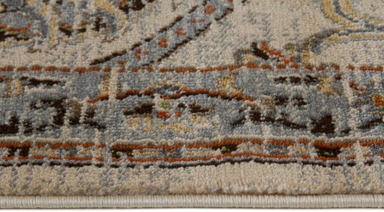 Ivory 5x7 Oriental Soft Area Rug