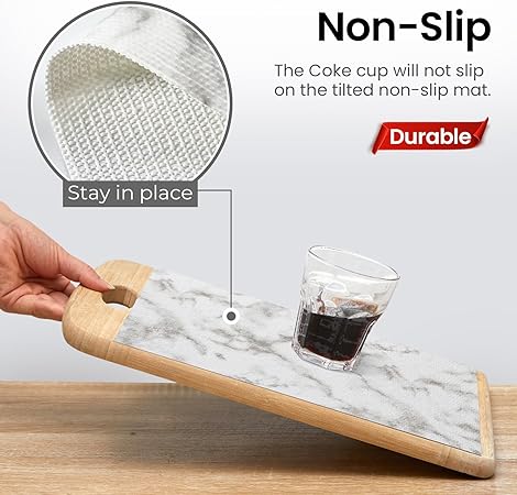 Non-Adhesive, Durable, and Strong Non-Slip Cabinet Liner for Kitchen Cupboard, Pantry, Table, Desk, and Storage Organizer, Grey, 12 in X 10 FT