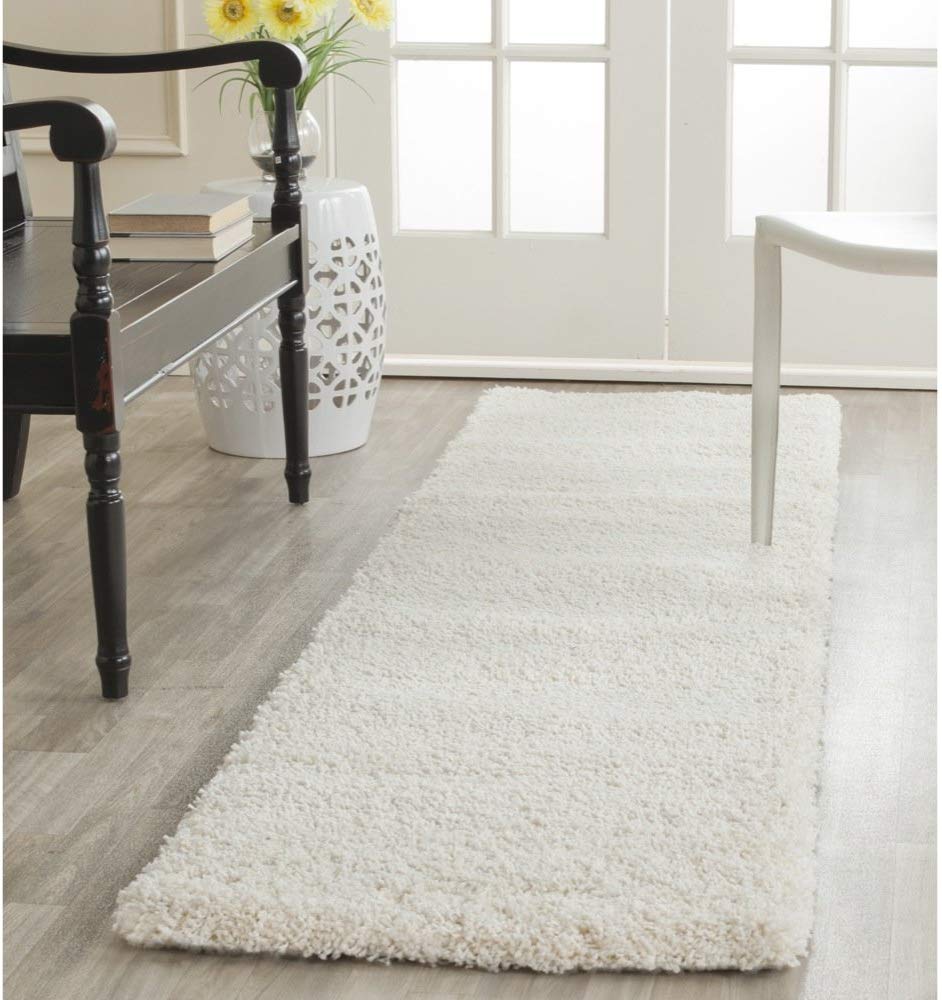 Ivory Soft Plush Shag Area Rug