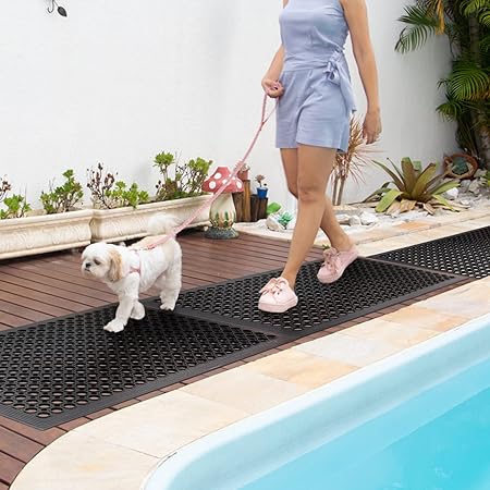 New Commercial Anti-Fatigue Non Slip Black Bar Floor Mats 36" x 60"