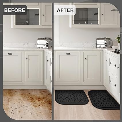 18×27 Inch Made of 100% Polypropylene Non Skid Washable Kitchen Rug