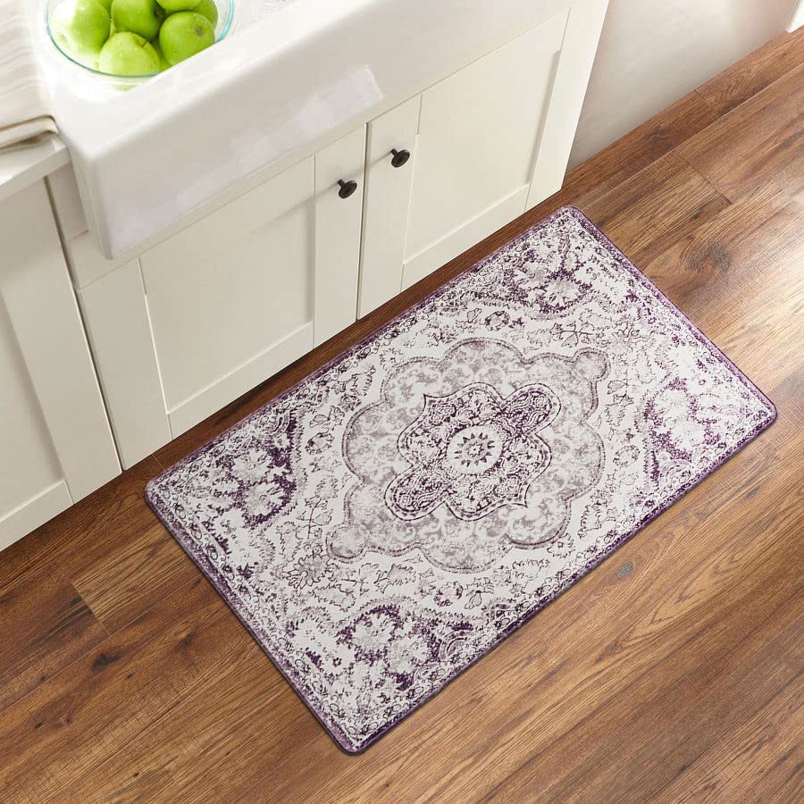 Distressed Bohemian Vintage Anti Fatigue Standing Mat 18" x 30" Multi