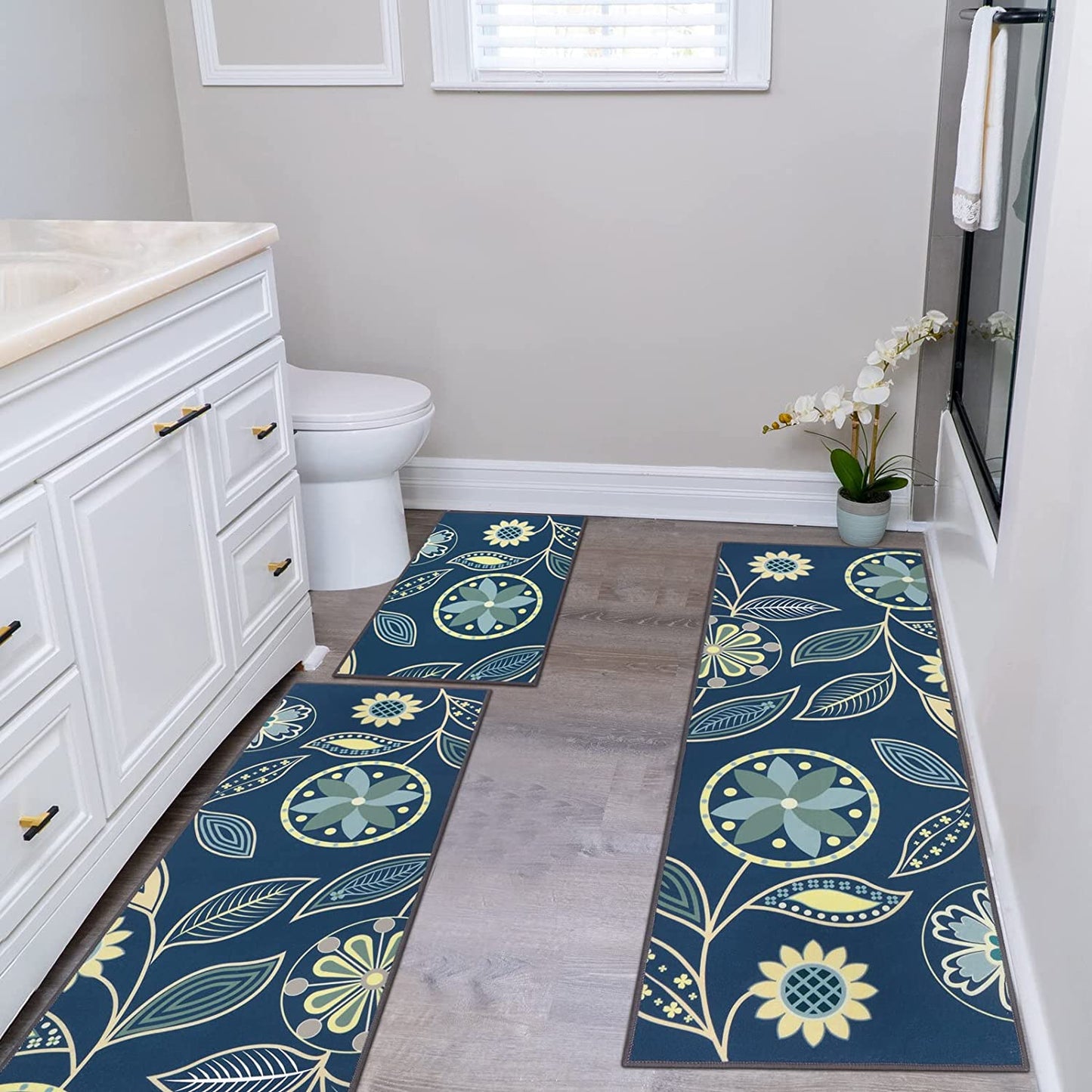 Boho Sets 3 Piece Washable Kitchen Rug