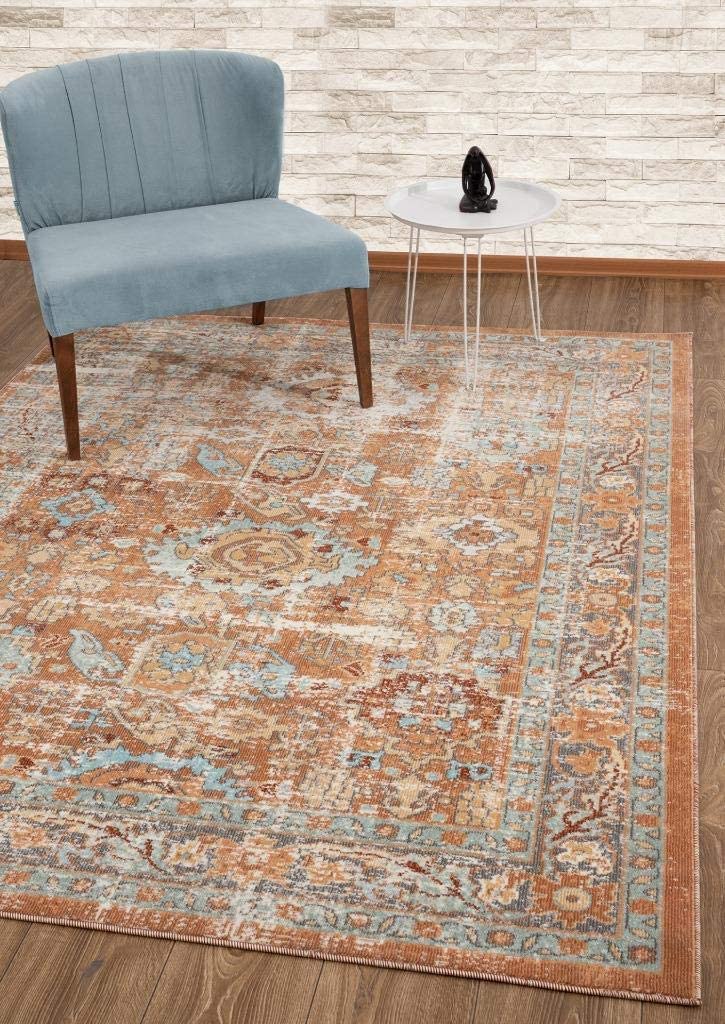 Kingsbury Collection Oriental Brick 5x7 Area Rug