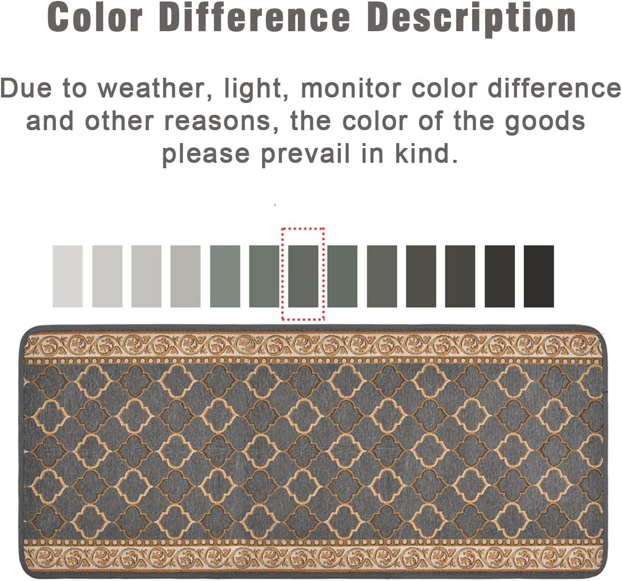 3 Pcs Anti-Fatigue Non-Slip, Non-Skid Standing Mats - 20x32in+20x47in+20x59in