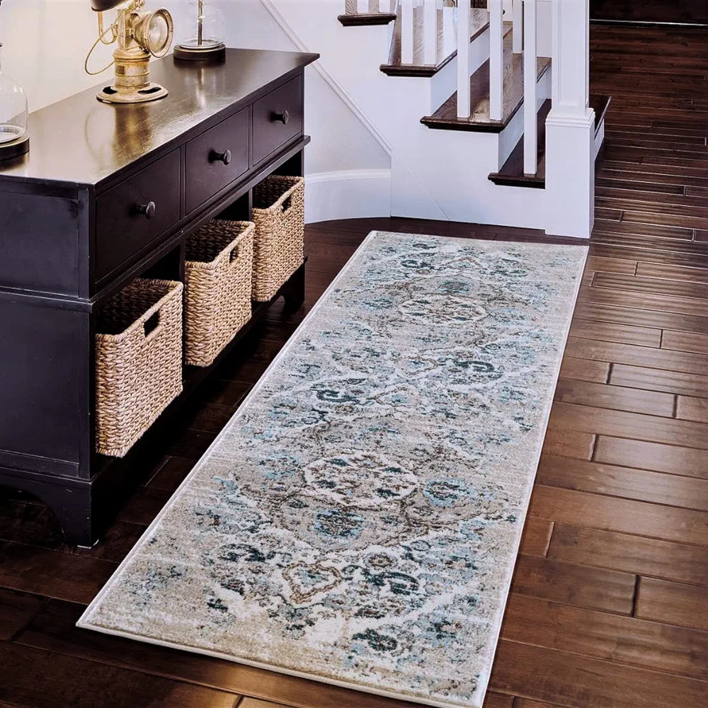 Persian Distressed Ivory Area Rugs