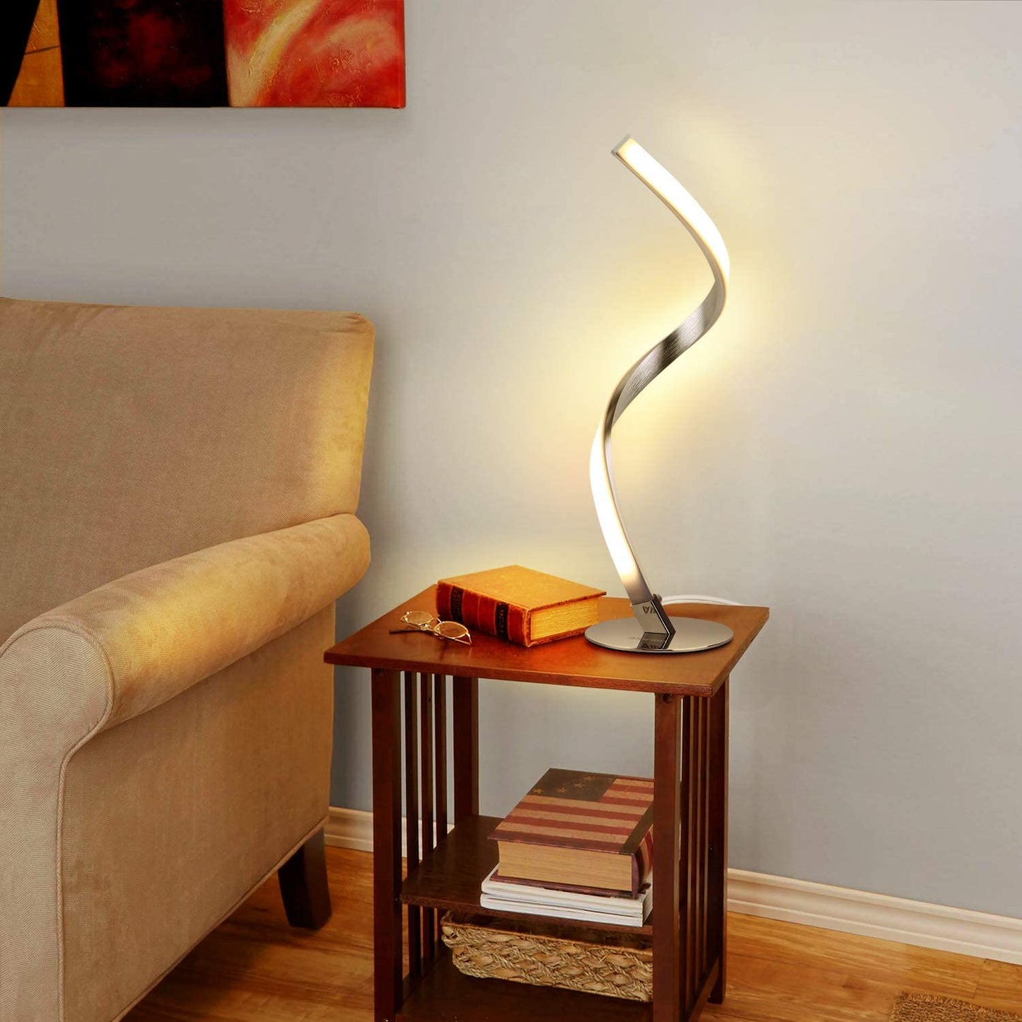 Albrillo Spiral Design LED Table Lamp