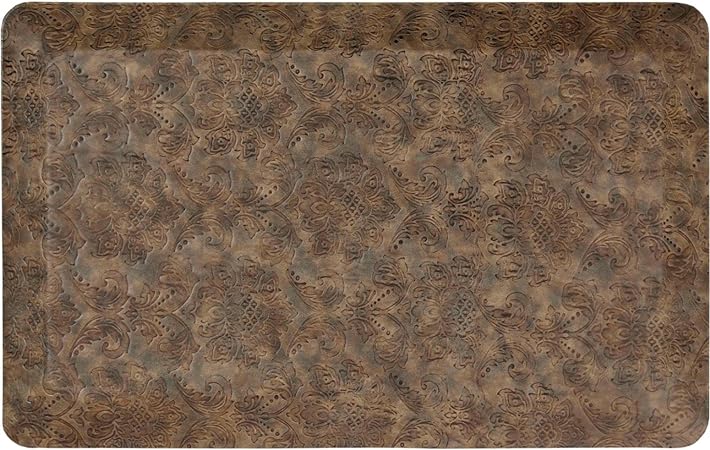 Emeril Lagasse Kitchen Mat, Textured, 19.6"x39" Rectangle,Beige