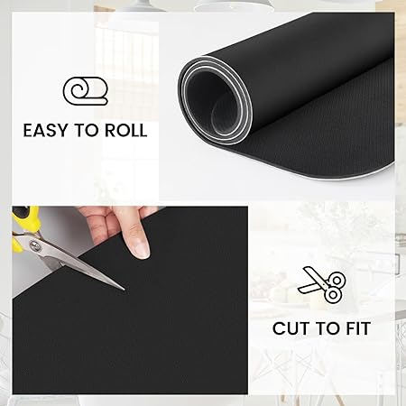 Dish Drying Mat Super Absorbent Drying Mat Large Dish Drying Mats for Kitchen Counter Easy clean Dish Mat Kitchen Drying Mat 15"x 18" Black