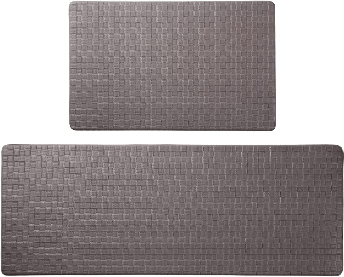 Anti Fatigue PVC Kitchen Floor Mat and Rug, 17"x30"+17"x47",