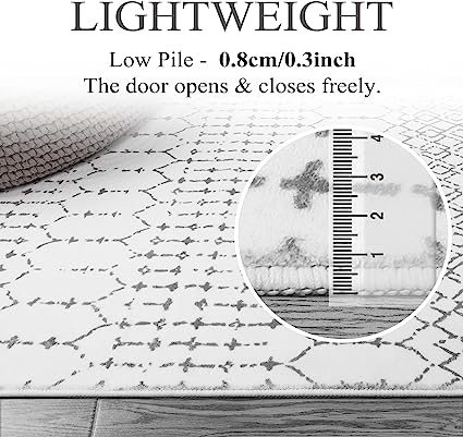 Moroccan Washable Non-Slip Throw Hallway Runner Rug