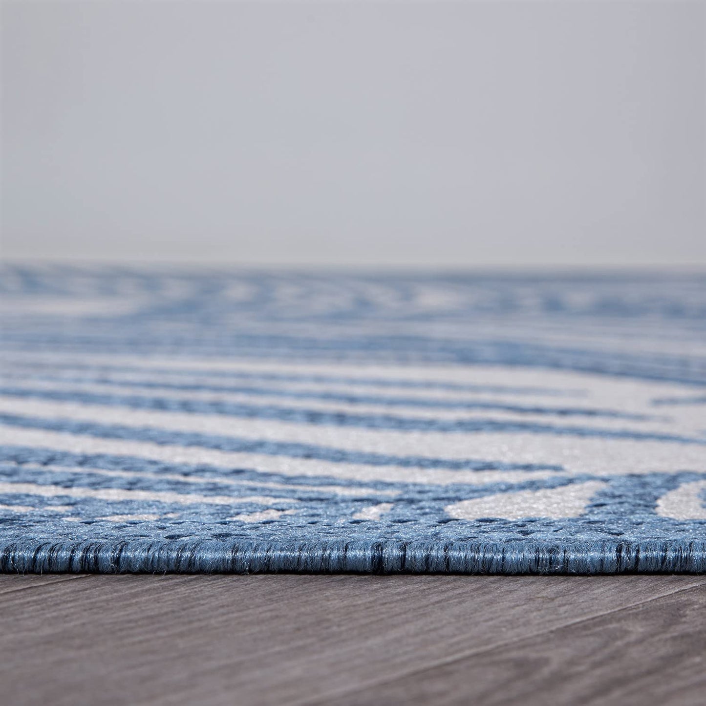 Contemporary Palm Leaf Flat Weave Rugs for Indoor/Outdoor
