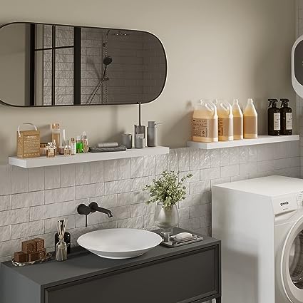 Set L24xW6 Decor Wall Mounted Hanging Shelves